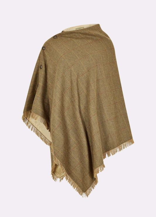 Dubarry <br> Hazelwood Tweed Poncho Elm