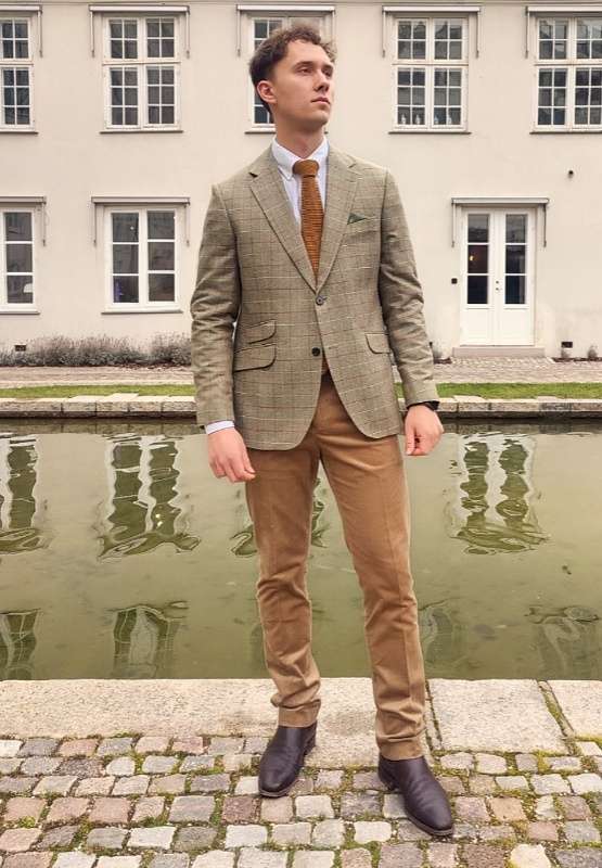 Wellington of Bilmore <br> Green Check London Jacket Pure Silk