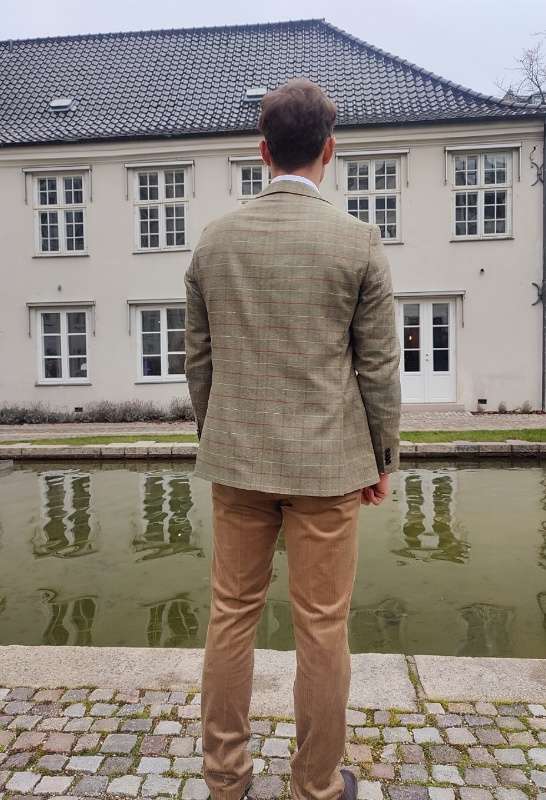 Wellington of Bilmore <br> Green Check London Jacket Pure Silk