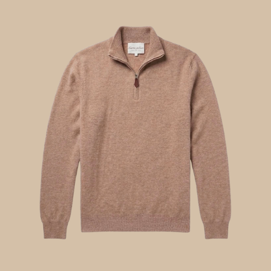 G&G The Cashmere Half-Zip Sand