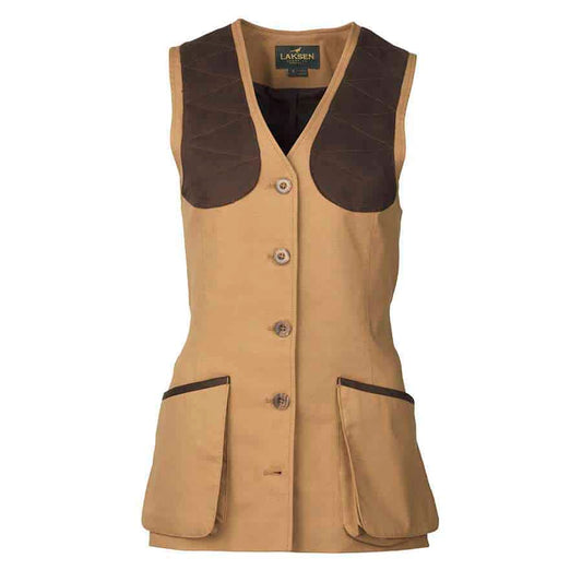 Laksen Sporting <br> Cottonwoods Lady Beauly Shooting Vest – Camel
