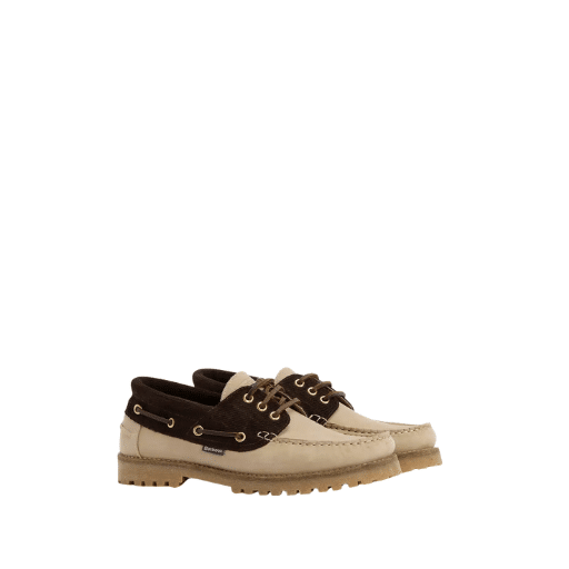 Barbour Deck Boat Shoes Beige