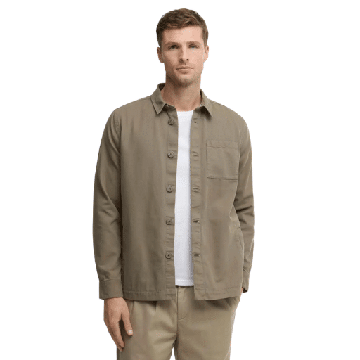 Barbour Regular Washed Overshirt - Olive