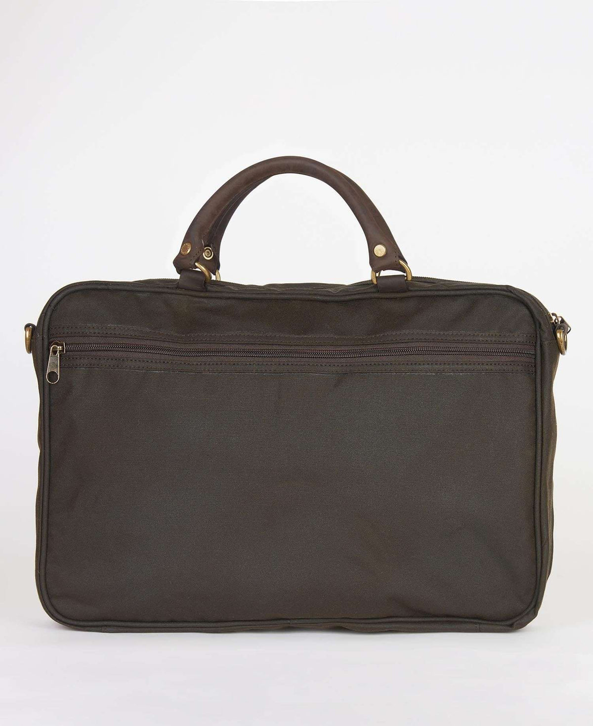 Barbour <br> Barbour Wax Leather Briefcase Olive