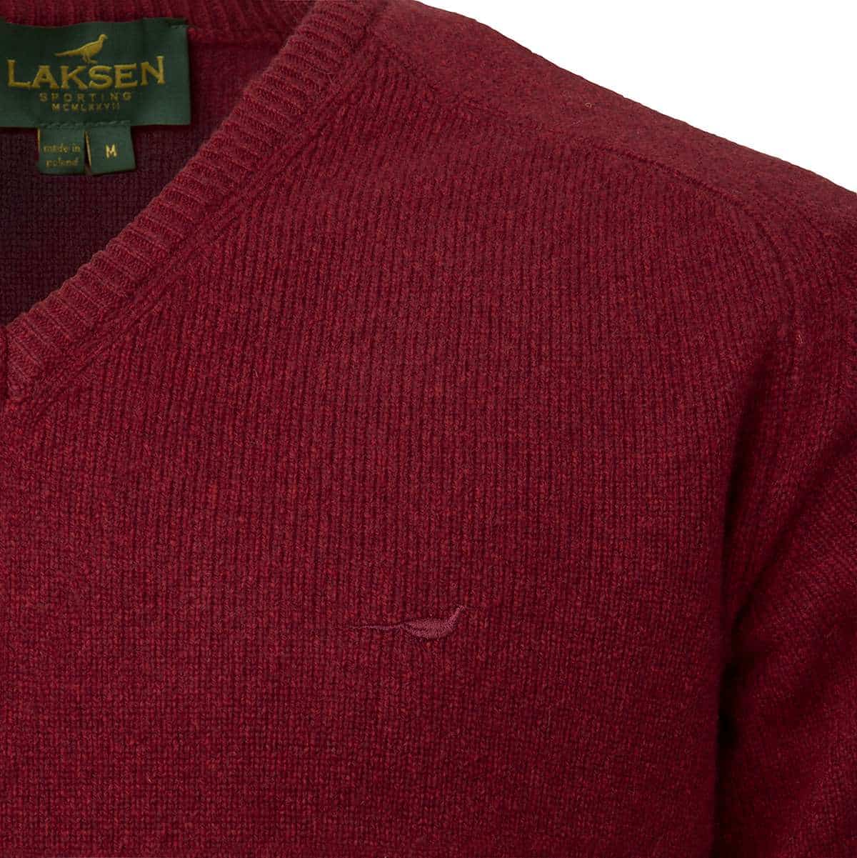 Laksen Sporting <br> Trent V-neck Wine