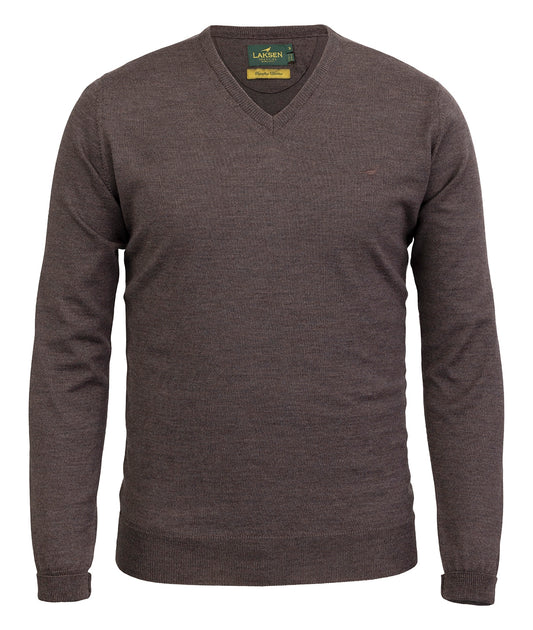 Laksen Sporting <br> Sussex V-Neck Chocolate