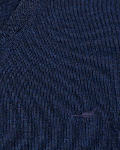 Laksen Sporting <br> Sussex V-Neck French Blue