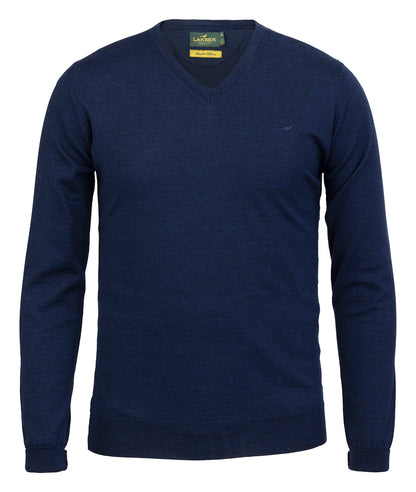 Laksen Sporting <br> Sussex V-Neck French Blue