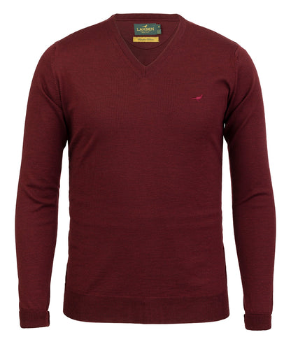 Laksen Sporting <br> Sussex V-Neck Vintage Port