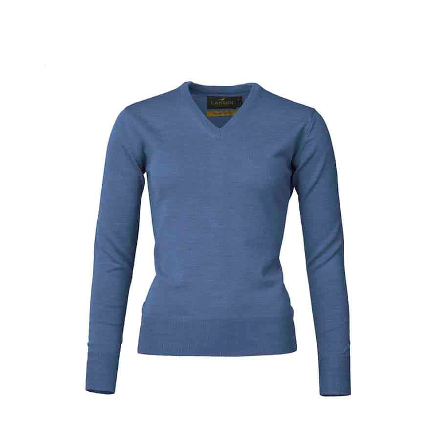 Laksen Sporting <br> Lady Carnaby V Neck Denim
