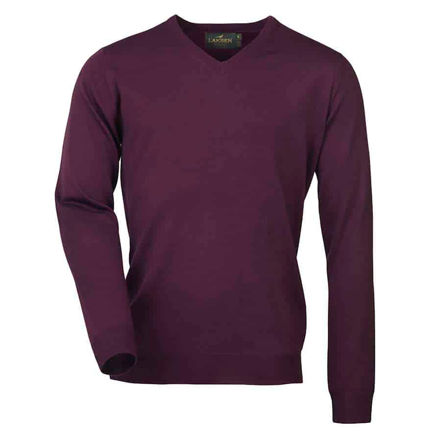 Laksen Sporting <br> Sussex V-Neck Purple