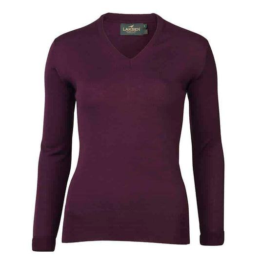 Laksen Sporting <br> Carnaby V Neck Purple