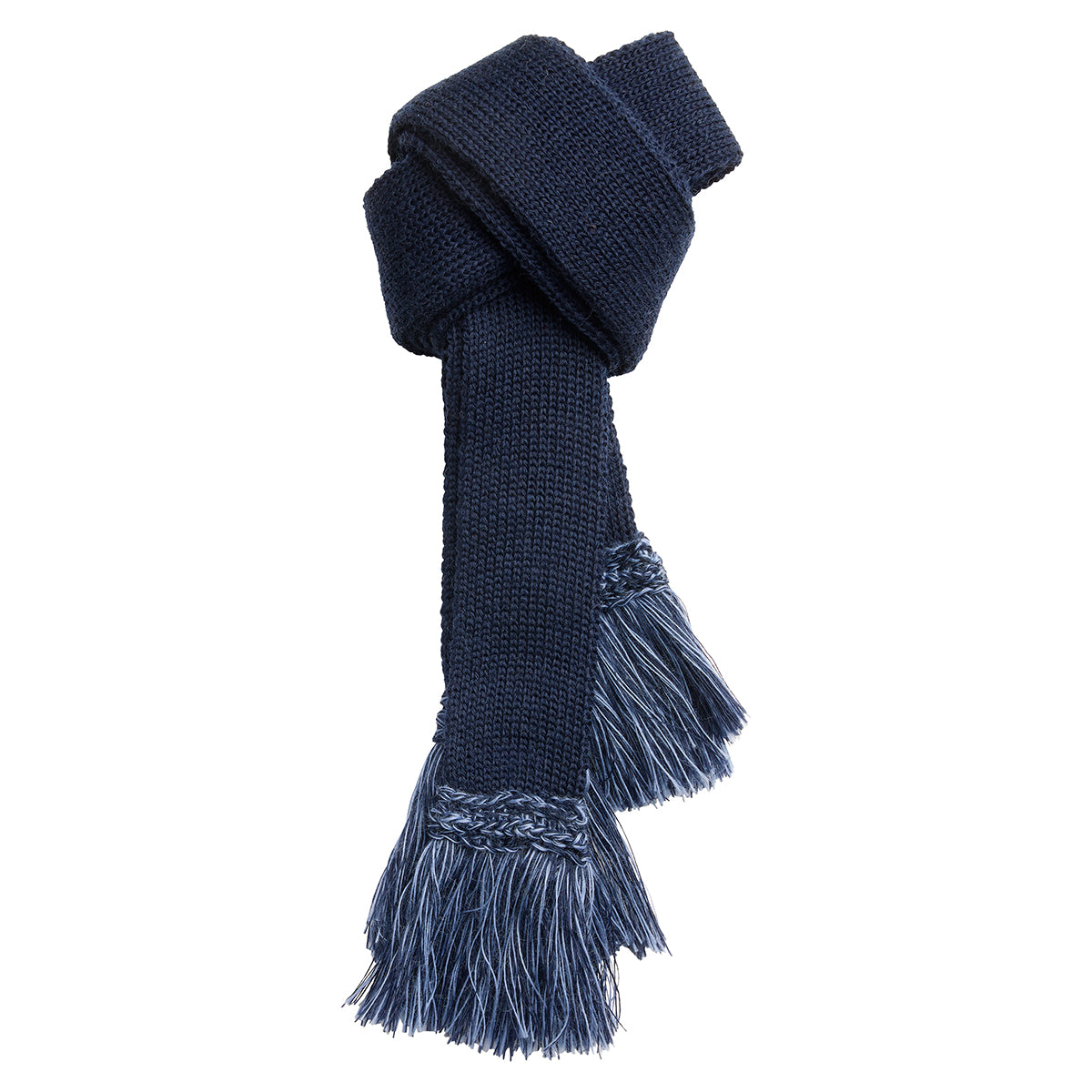 Laksen Sporting Garter Ties French Blue w/ sky fringes