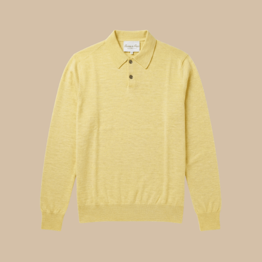 G&G Mens Polo Shirt - Bright Yellow