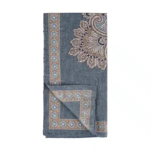 House Of Amanda Christensen <br> Bandana Navy Paisley