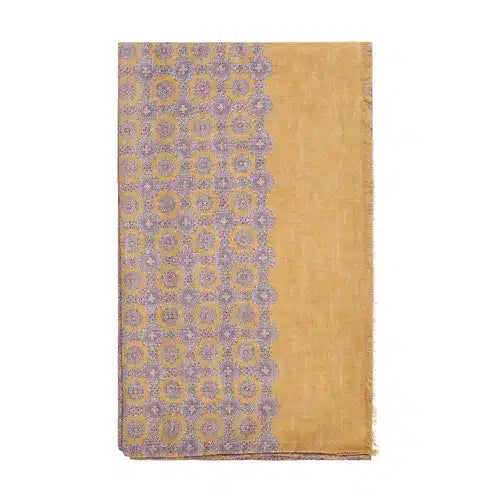 House Of Amanda Christensen <br> Cotton Scarf Medallion Yellow