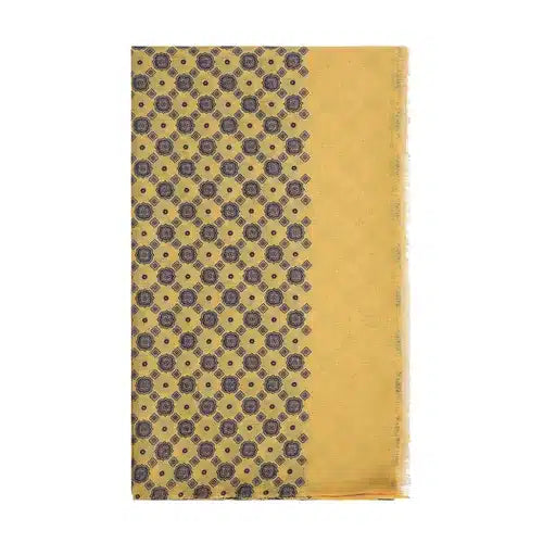 House Of Amanda Christensen <br> Cotton Scarf Emblem Yellow