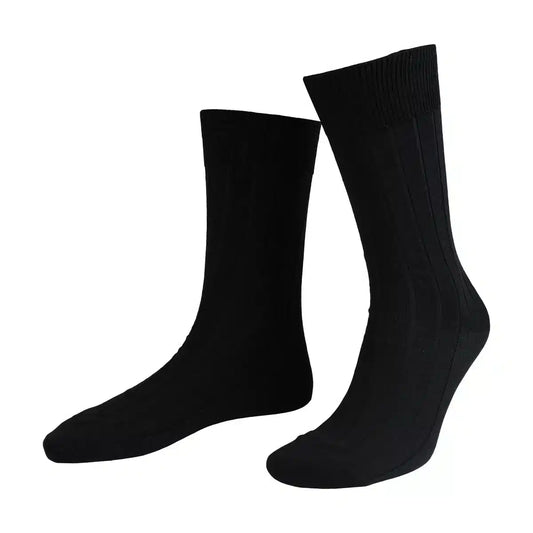 House Of Amanda Christensen <br> Wide Rib Sock Black