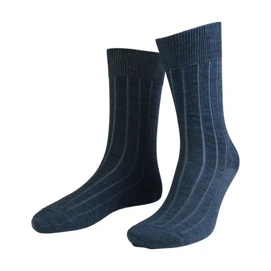 House Of Amanda Christensen <br> Wide Rib Sock Blue