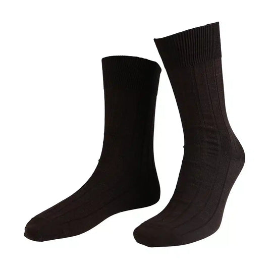 House Of Amanda Christensen <br> Wide Rib Sock Brown
