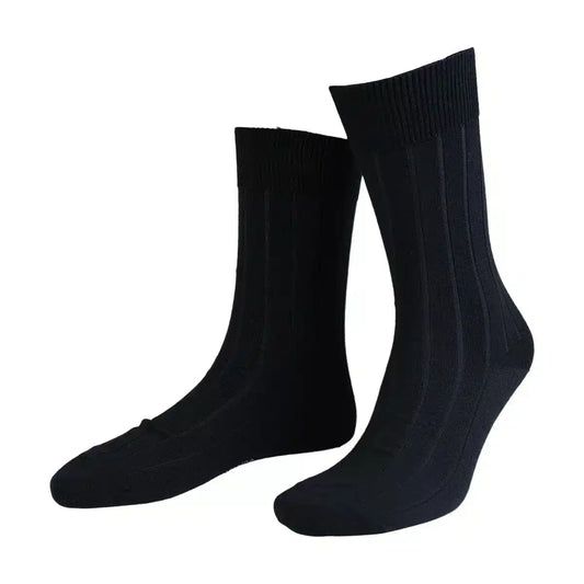 House Of Amanda Christensen <br> Wide Rib Sock Dark Navy