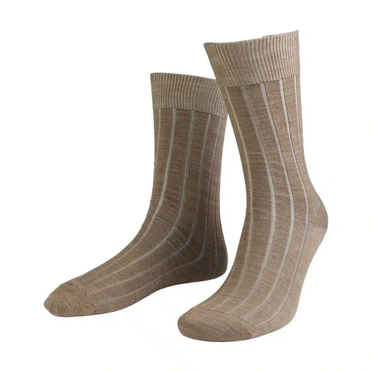 House Of Amanda Christensen <br> Wide Rib Sock Light Brown