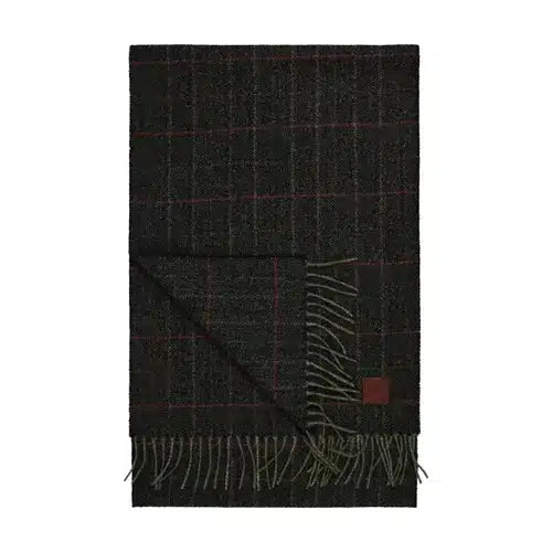 House Of Amanda Christensen <br> Tweed Wool Scarf Green