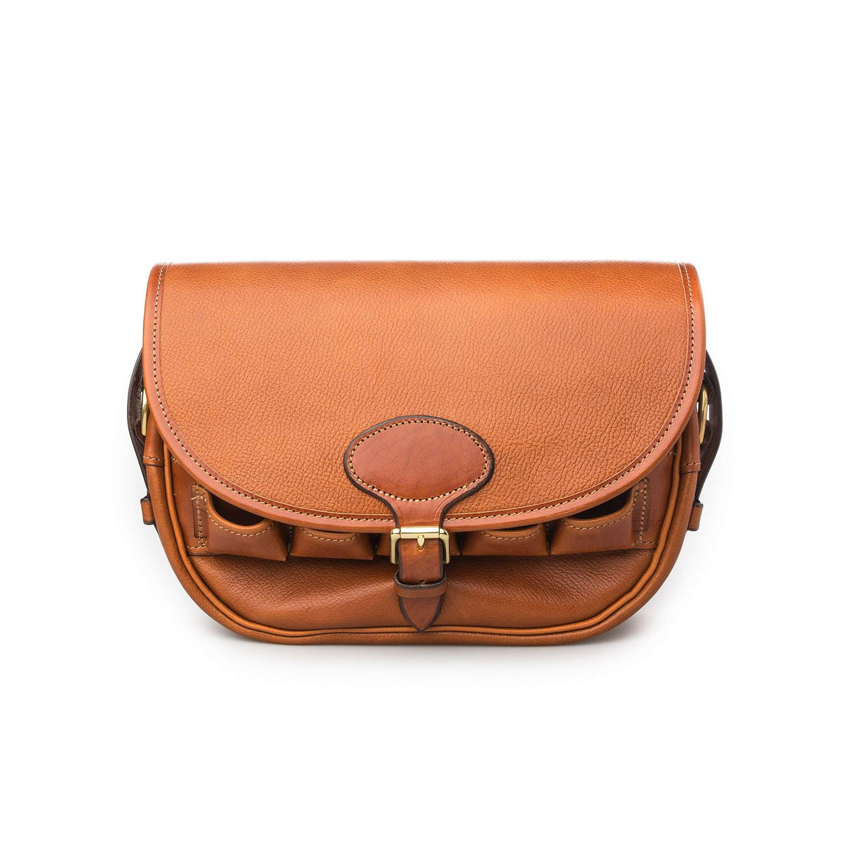 Westley Richards <br> Anson Express Front Loaders Bag - Mid Tan Patterned Leather