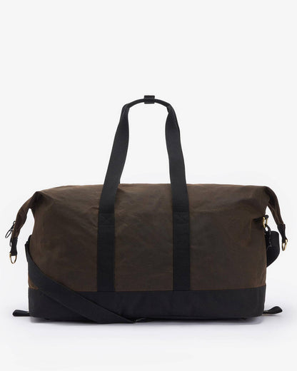 Barbour Field Waxed Holdall Olive