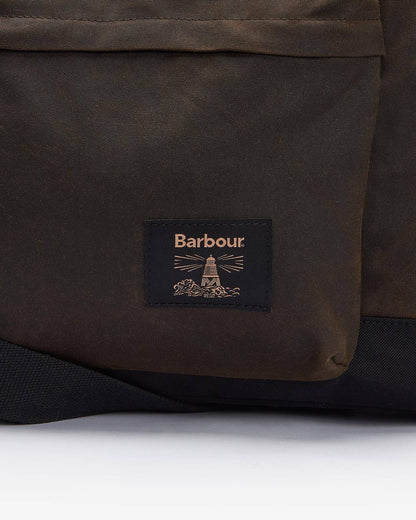 Barbour Field Waxed Holdall Olive