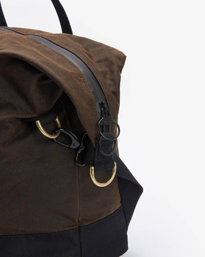 Barbour Field Waxed Holdall Olive