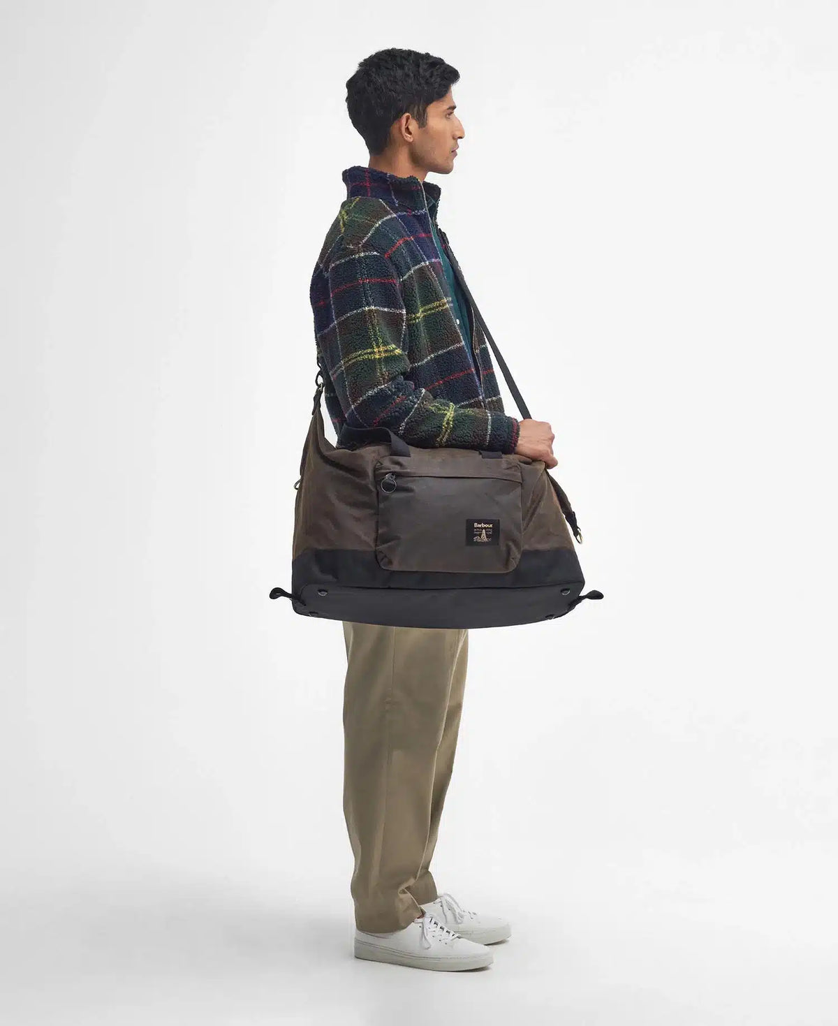 Barbour Field Waxed Holdall Olive
