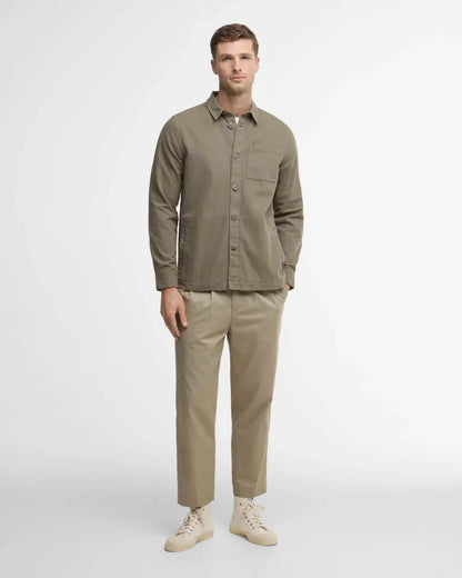 Barbour Regular Washed Overshirt - Olive