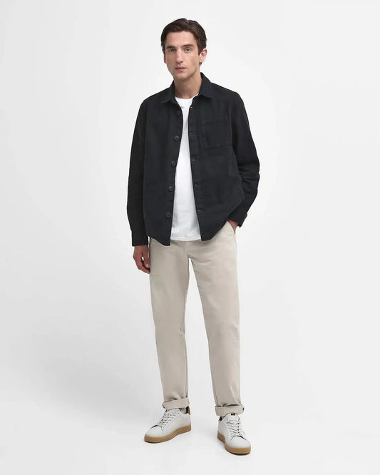 Barbour Regular Washed Overshirt - Classic Navy