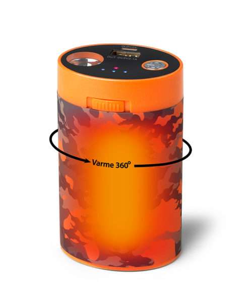Nordic Heat <br> Handwarmer & Powerbank – 10000mAh – Orange/Camo