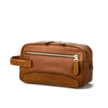Westley Richards <br> Bournbrook Washbag in Mid Tan