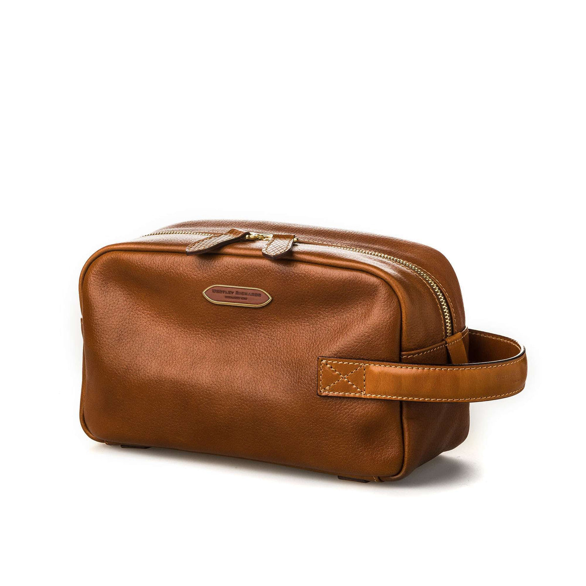 Westley Richards <br> Bournbrook Washbag in Mid Tan