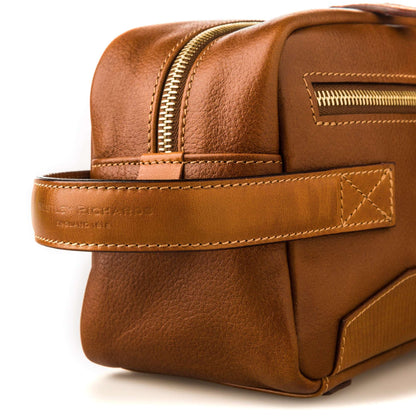 Westley Richards <br> Bournbrook Washbag in Mid Tan