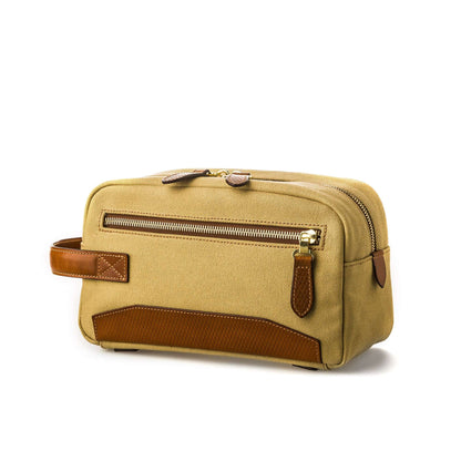 Westley Richards <br> Bournbrook Wash Bag in Safari and Mid Tan