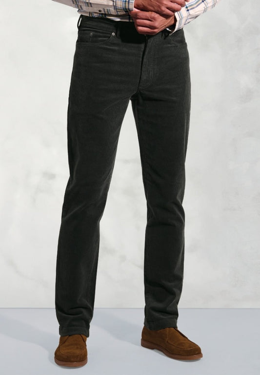 Brook Taverner <br> Lewis 5 Pocket Trousers - Khaki