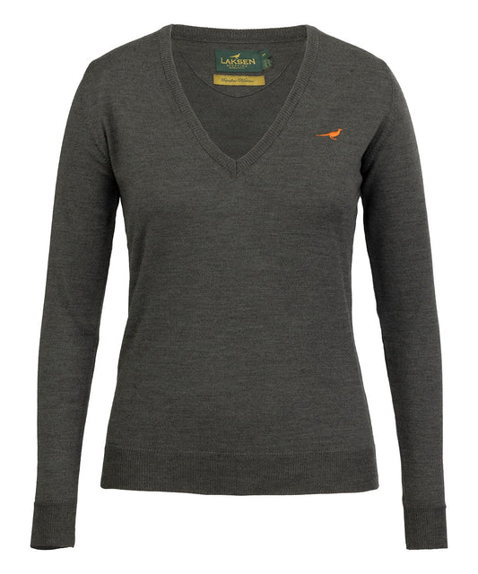 Laksen Sporting <br> Camilla V-Neck Loden Green