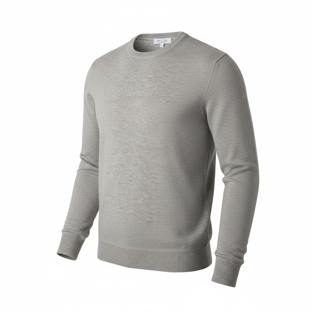 G&G The Merino O-neck Light Grey