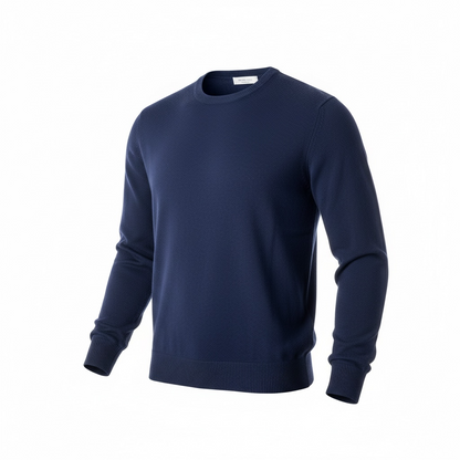 G&G The Merino O-neck French Blue