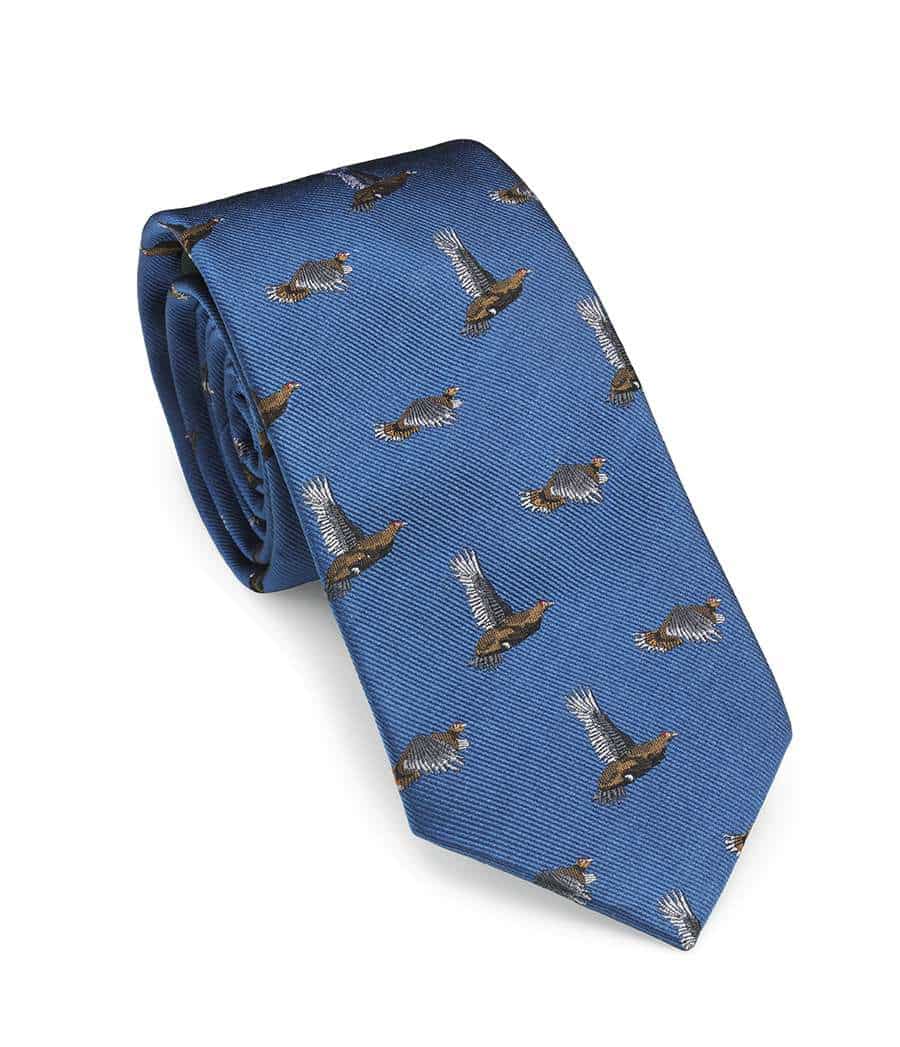 Laksen Sporting <br> Grouse Tie Vingtip Blue