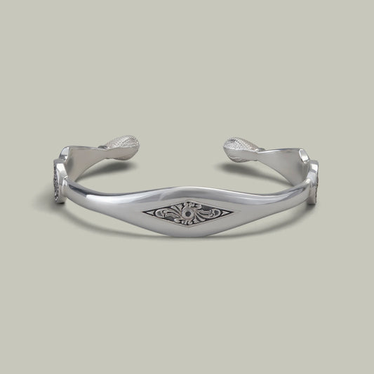 H&H Silver H&H Top Lever Bangle