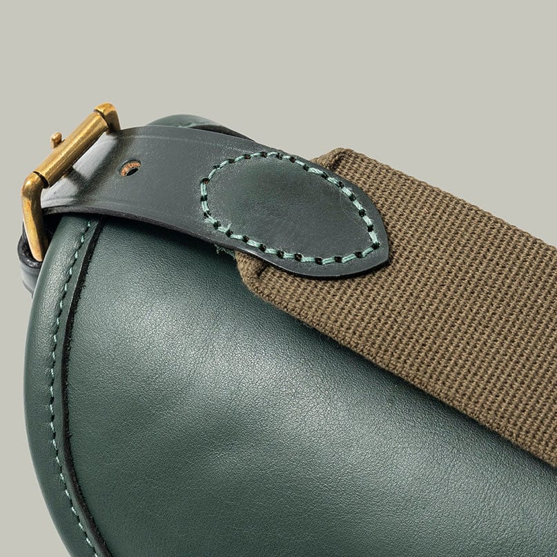H&H Northwood leather cartridge bag Green bag size 75