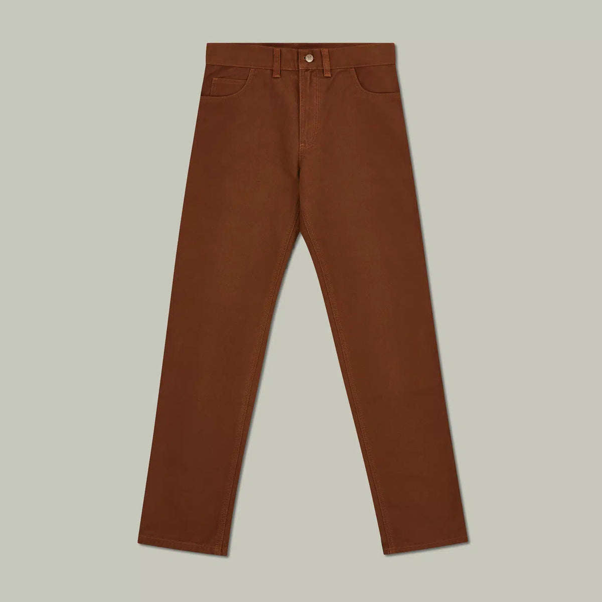 H&H - Harrow Brushed Cotton Jeans - Tobacco