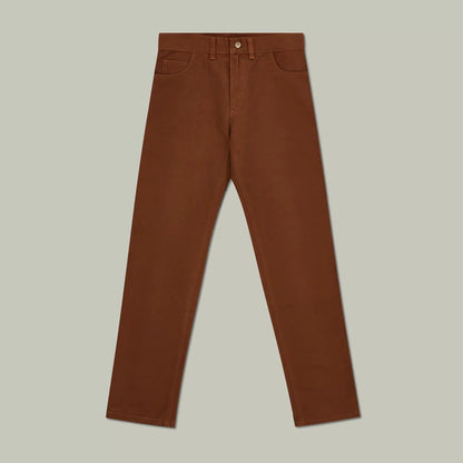 H&H - Harrow Brushed Cotton Jeans - Tobacco