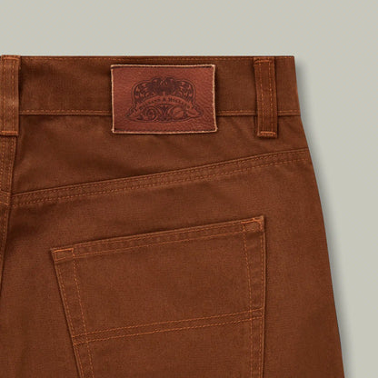 H&H - Harrow Brushed Cotton Jeans - Tobacco