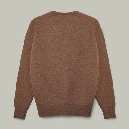 H&H - Harrow Cashmere V-Neck Sweater - Mocha